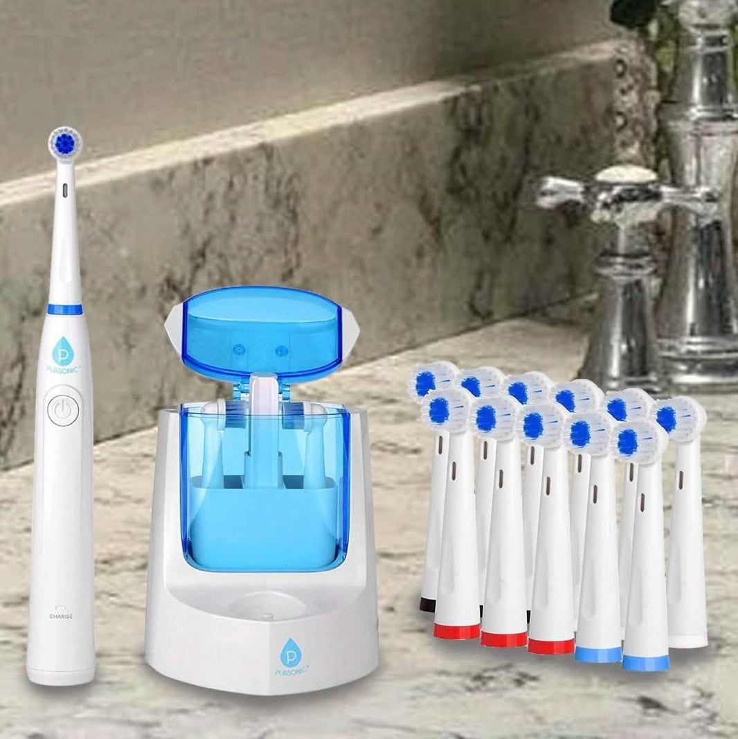 Pursonic RET200 Electric Toothbrush - 12 Brush Heads included-Pursonic RET200 Electric Toothbrush - 12 Brush Heads included