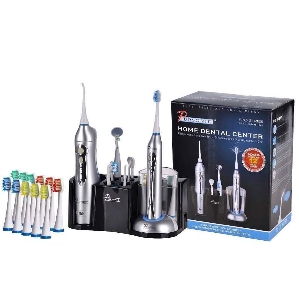 Pursonic S625 Rechargeable Sonic Toothbrush & Water Flosser-Pursonic S625 Rechargeable Sonic Toothbrush & Water Flosser