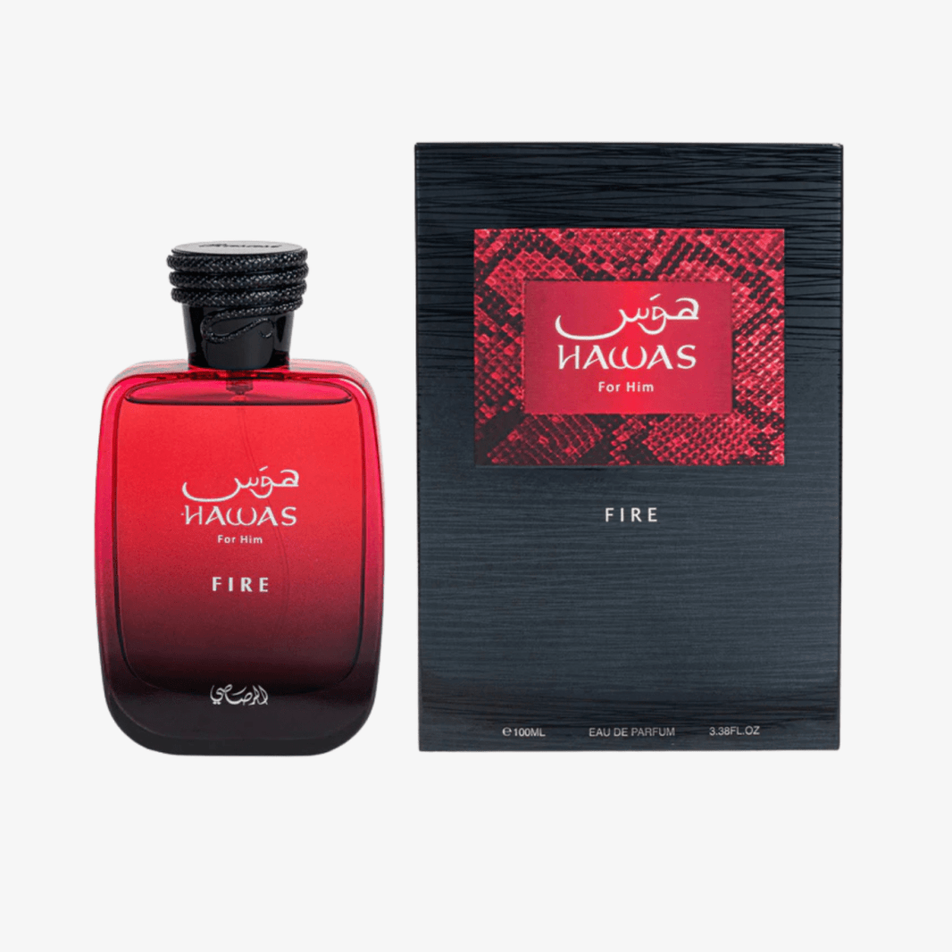 Rasasi Hawas Fire Eau De Parfum 100ml for Men-Rasasi Hawas Fire Eau De Parfum 100ml for Men