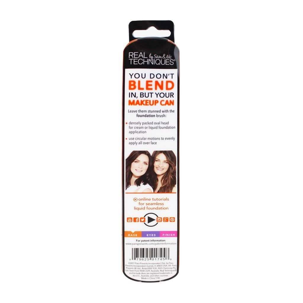Real Techniques Blend + Blur Makeup Brush for Liquid Foundation-Real Techniques Blend + Blur Makeup Brush for Liquid Foundation