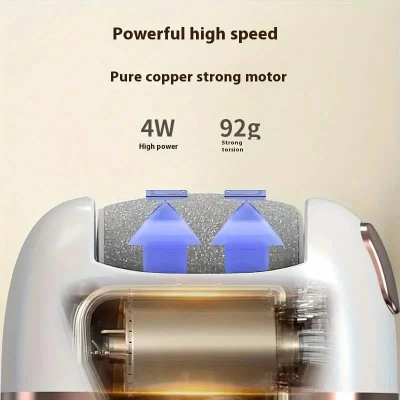 Rechargeable Electric Foot Grinder - Three Replaceable Grinding Heads-Rechargeable Electric Foot Grinder - Three Replaceable Grinding Heads