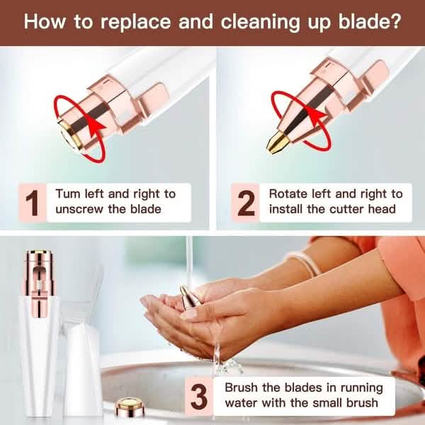 Rechargeable Facial Hair Remover and Eyebrow Trimmer-Rechargeable Facial Hair Remover and Eyebrow Trimmer