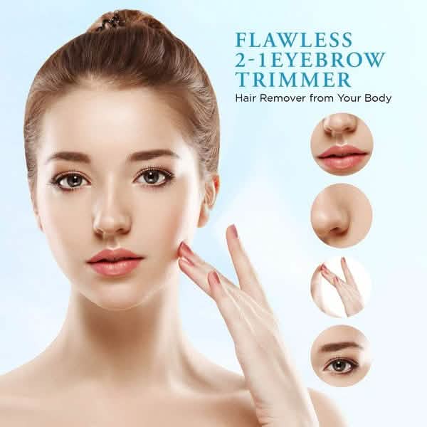 Rechargeable Facial Hair Remover and Eyebrow Trimmer-Rechargeable Facial Hair Remover and Eyebrow Trimmer