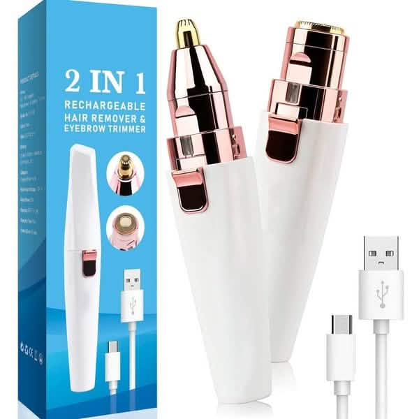 Rechargeable Facial Hair Remover and Eyebrow Trimmer-Rechargeable Facial Hair Remover and Eyebrow Trimmer