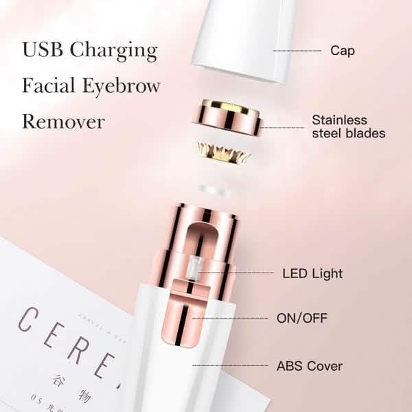 Rechargeable Facial Hair Remover and Eyebrow Trimmer-Rechargeable Facial Hair Remover and Eyebrow Trimmer
