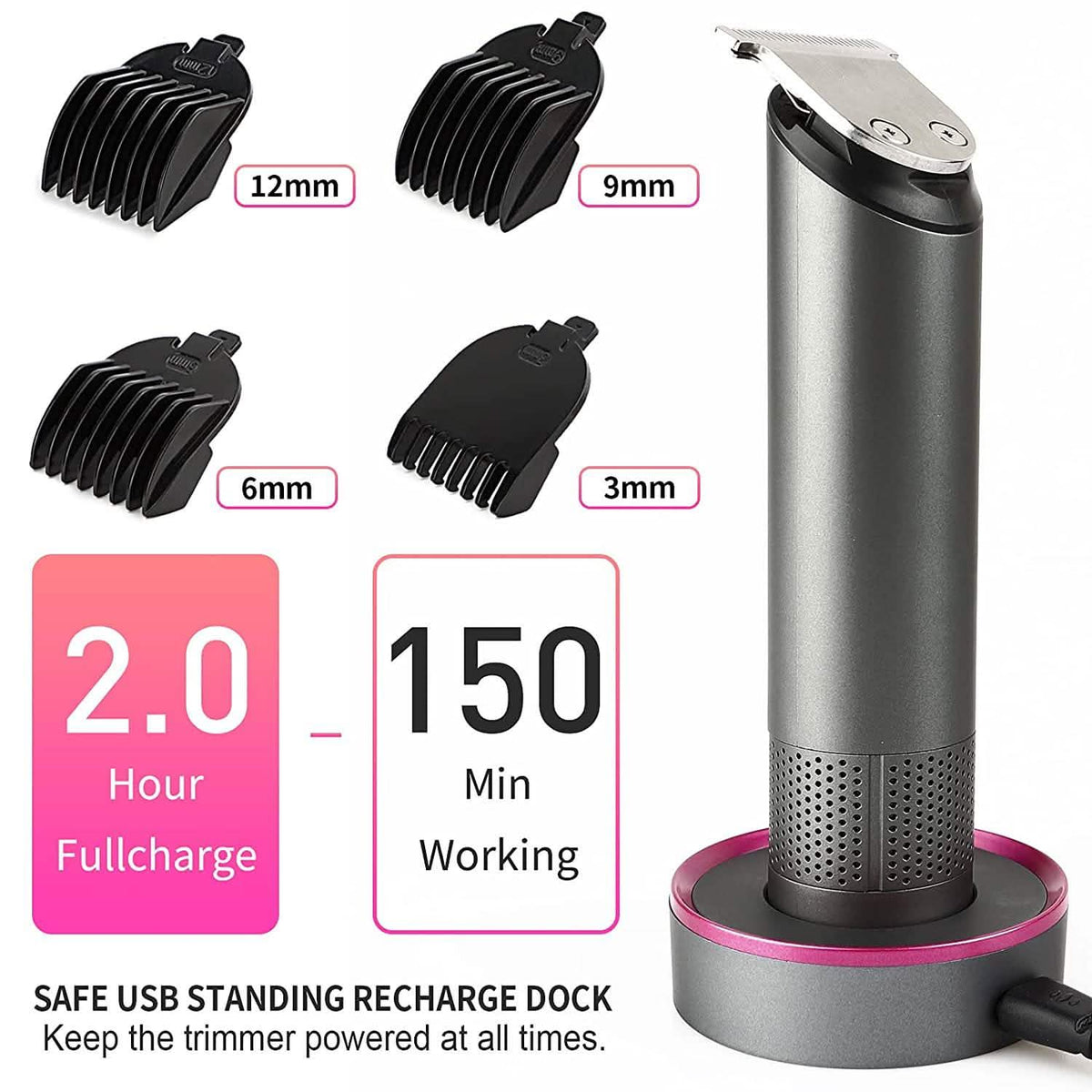 Rechargeable Hair Trimmer for Women-Rechargeable Hair Trimmer for Women
