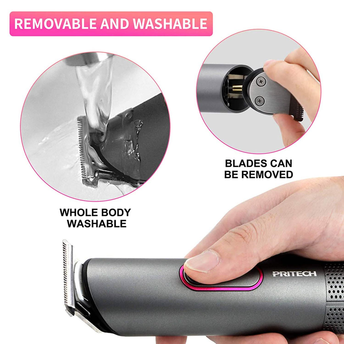 Rechargeable Hair Trimmer for Women-Rechargeable Hair Trimmer for Women