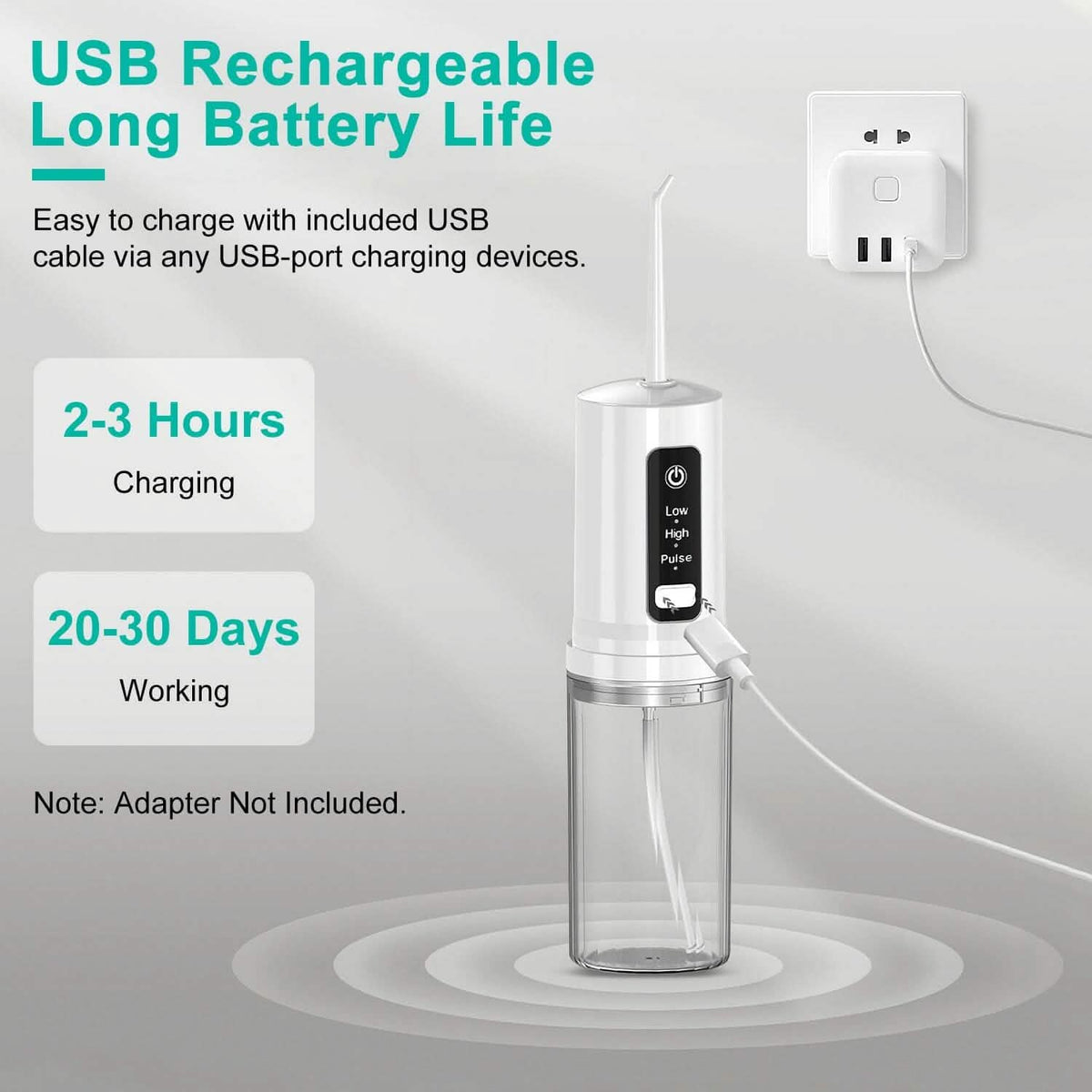 Rechargeable Portable Water Flosser-Rechargeable Portable Water Flosser
