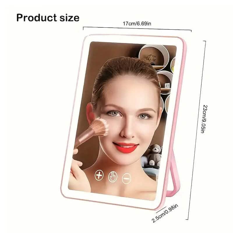 Rechargeable Travel Makeup Mirror with Led Lights-Rechargeable Travel Makeup Mirror with Led Lights