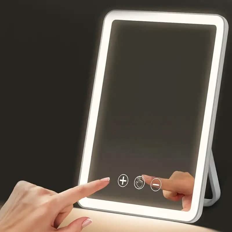 Rechargeable Travel Makeup Mirror with Led Lights-Rechargeable Travel Makeup Mirror with Led Lights