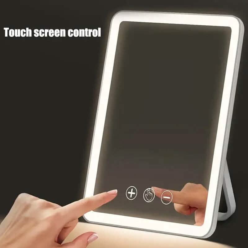 Rechargeable Travel Makeup Mirror with Led Lights-Rechargeable Travel Makeup Mirror with Led Lights