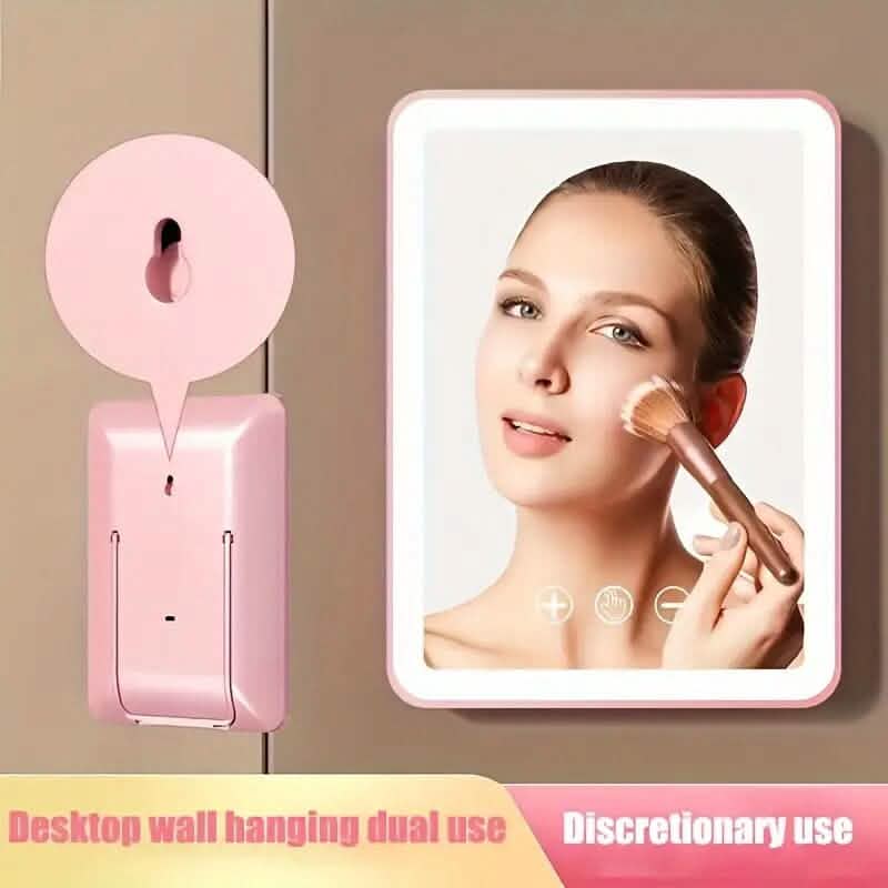 Rechargeable Travel Makeup Mirror with Led Lights-Rechargeable Travel Makeup Mirror with Led Lights