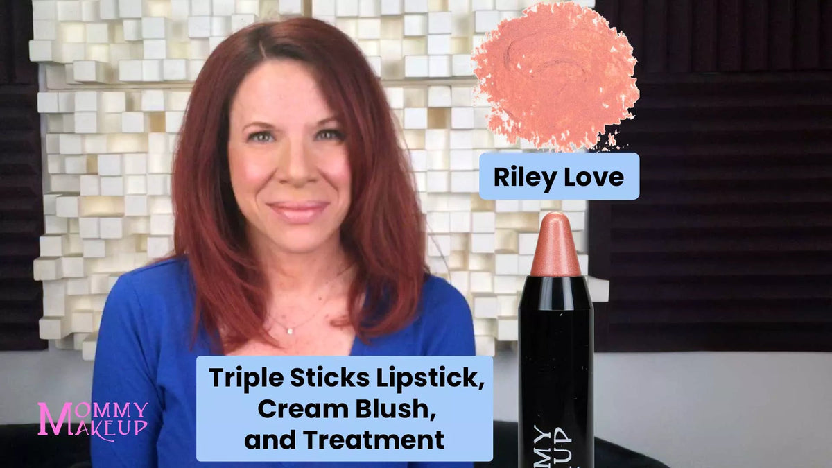 Triple Sticks Lipstick, Cream Blush, and Treatment in Riley Love-Triple Sticks Lipstick, Cream Blush, and Treatment in Riley Love