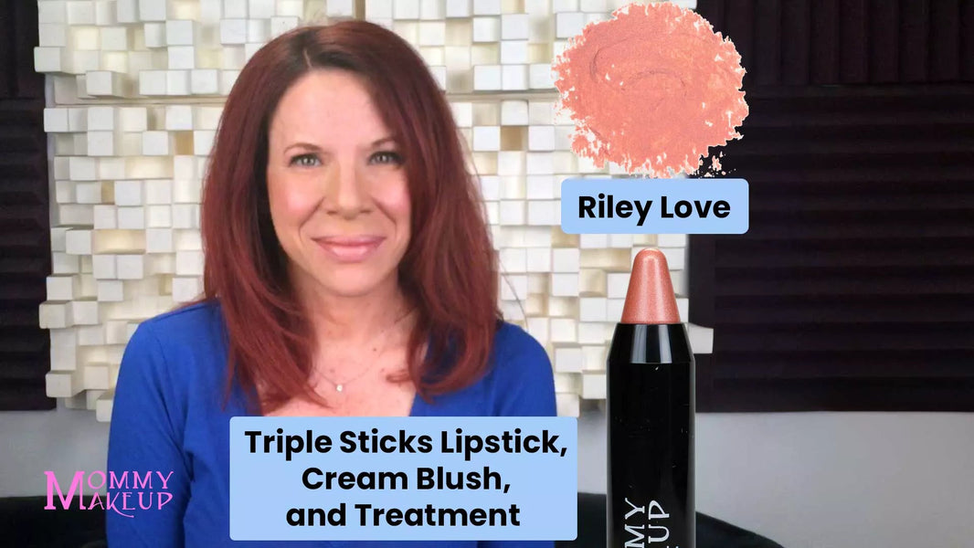 Triple Sticks Lipstick, Cream Blush, and Treatment in Riley Love-Triple Sticks Lipstick, Cream Blush, and Treatment in Riley Love