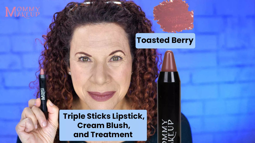 Triple Sticks Lipstick, Cream Blush, and Treatment in Toasted Berry-Triple Sticks Lipstick, Cream Blush, and Treatment in Toasted Berry