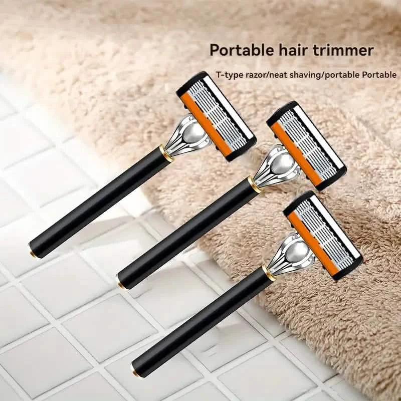 Replacement Razor Blades Safety Shaver Set with Anti-Slip Metal Handle with 1 Razor + 36 Blades-Replacement Razor Blades Safety Shaver Set with Anti-Slip Metal Handle with 1 Razor + 36 Blades