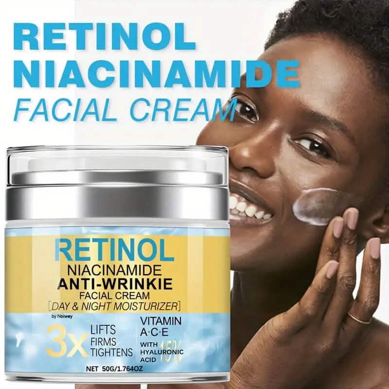 Retinol and Collagen Face Cream 1.764oz Anti-Wrinkle and Lifting with Vitamin E, Niacinamide-Retinol and Collagen Face Cream 1.764oz Anti-Wrinkle and Lifting with Vitamin E, Niacinamide