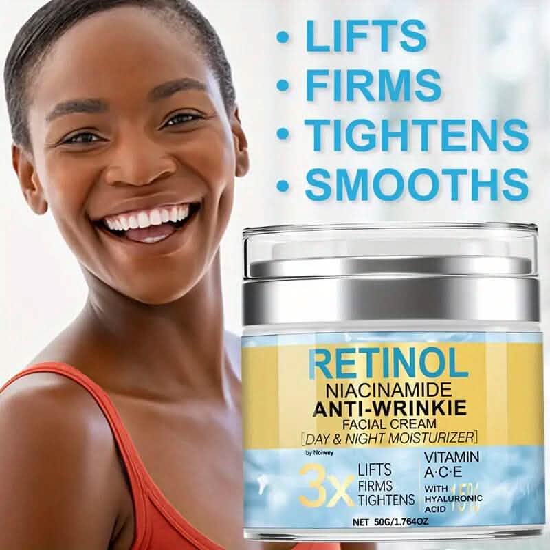 Retinol and Collagen Face Cream 1.764oz Anti-Wrinkle and Lifting with Vitamin E, Niacinamide-Retinol and Collagen Face Cream 1.764oz Anti-Wrinkle and Lifting with Vitamin E, Niacinamide