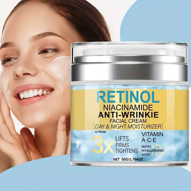 Retinol and Collagen Face Cream 1.764oz Anti-Wrinkle and Lifting with Vitamin E, Niacinamide-Retinol and Collagen Face Cream 1.764oz Anti-Wrinkle and Lifting with Vitamin E, Niacinamide