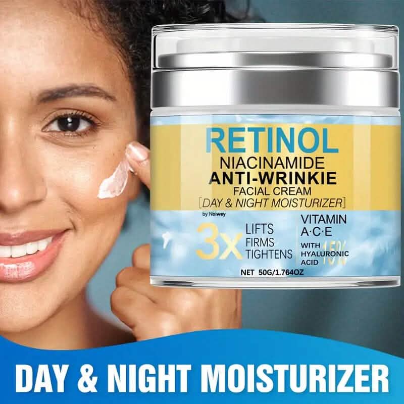 Retinol and Collagen Face Cream 1.764oz Anti-Wrinkle and Lifting with Vitamin E, Niacinamide-Retinol and Collagen Face Cream 1.764oz Anti-Wrinkle and Lifting with Vitamin E, Niacinamide