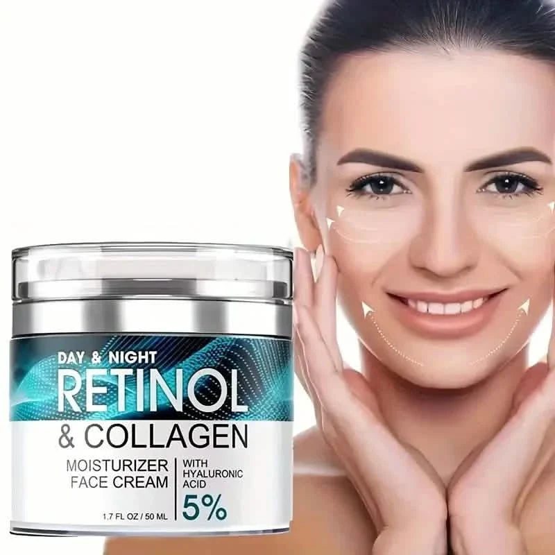 Retinol Moisturizing Cream With Collagen, Hyaluronic Acid, Vitamin C+E, Soothes Dry Skin-Retinol Moisturizing Cream With Collagen, Hyaluronic Acid, Vitamin C+E, Soothes Dry Skin