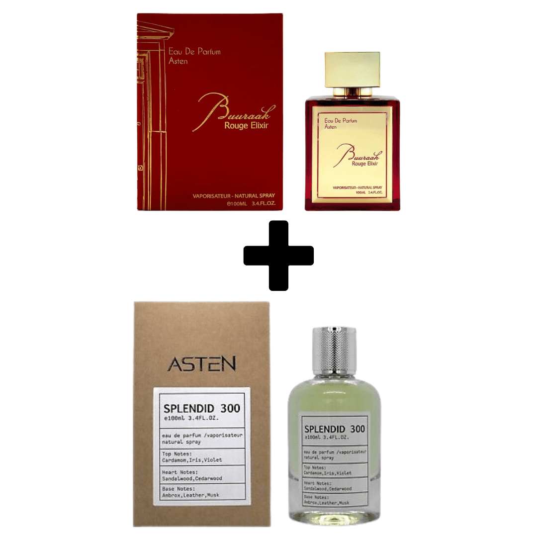 Asten Buuraak Rouge Elixir + Splendid 300 EDP 100ml Bundle-Asten Buuraak Rouge Elixir + Splendid 300 EDP 100ml Bundle