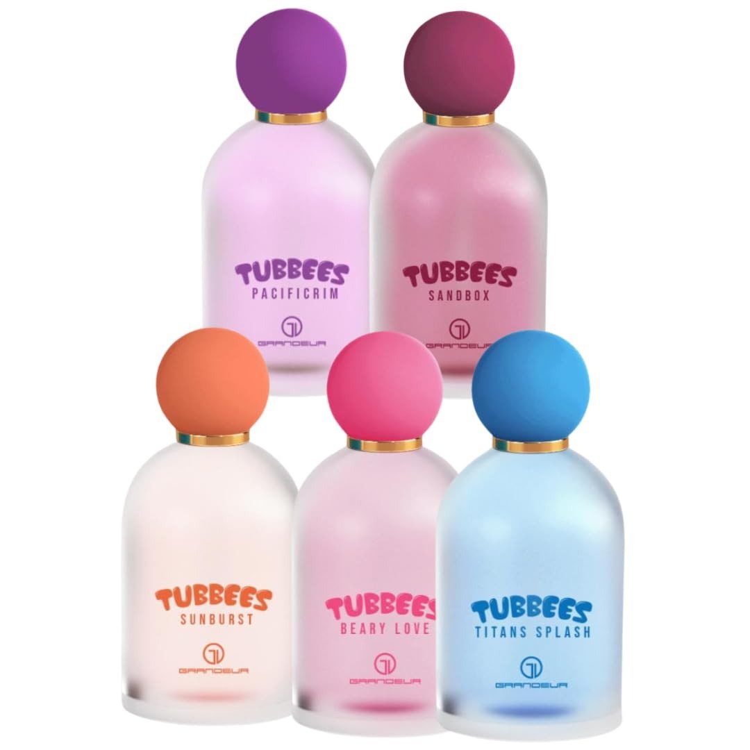 Grandeur Tubbee's for Babies & Kids EDP 50ml Gift Set (Pack of 5)-Grandeur Tubbee's for Babies & Kids EDP 50ml Gift Set (Pack of 5)