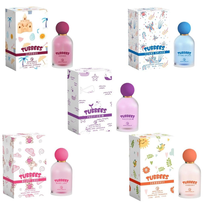 Grandeur Tubbee's for Babies & Kids EDP 50ml Gift Set (Pack of 5)