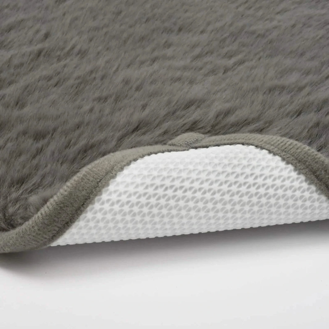 2-Piece Set: Bibb Home 2 Piece Faux Fur Plush Bath Mat Set-2-Piece Set: Bibb Home 2 Piece Faux Fur Plush Bath Mat Set