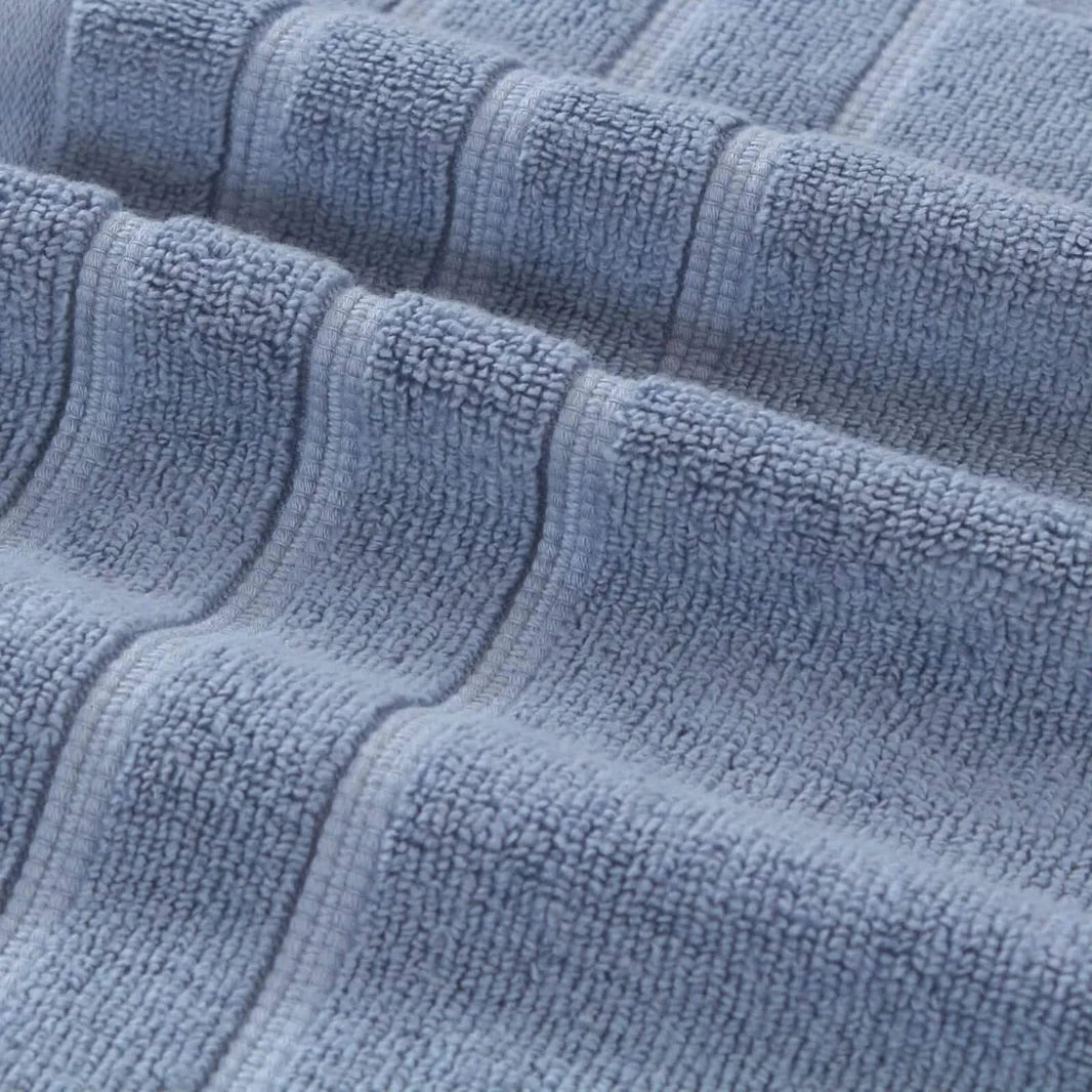 12-Piece Set: Bibb Home Zero Twist Egyptian Cotton Towel Set-12-Piece Set: Bibb Home Zero Twist Egyptian Cotton Towel Set