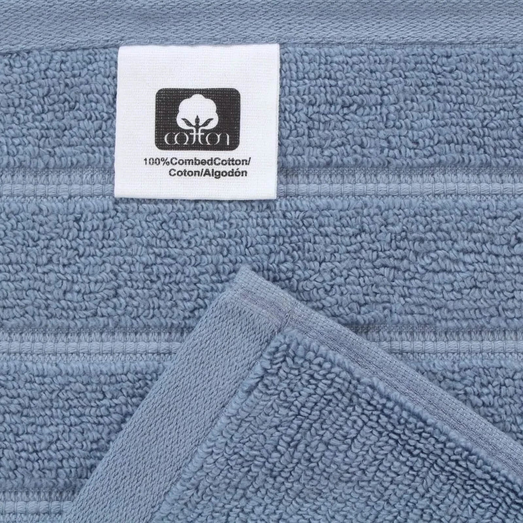 12-Piece Set: Bibb Home Zero Twist Egyptian Cotton Towel Set-12-Piece Set: Bibb Home Zero Twist Egyptian Cotton Towel Set