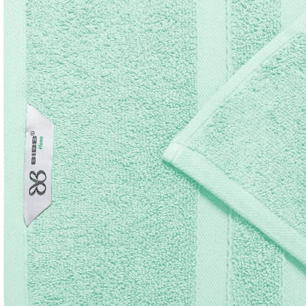 12-Piece Set: Bibb Home Zero Twist Egyptian Cotton Towel Set-12-Piece Set: Bibb Home Zero Twist Egyptian Cotton Towel Set