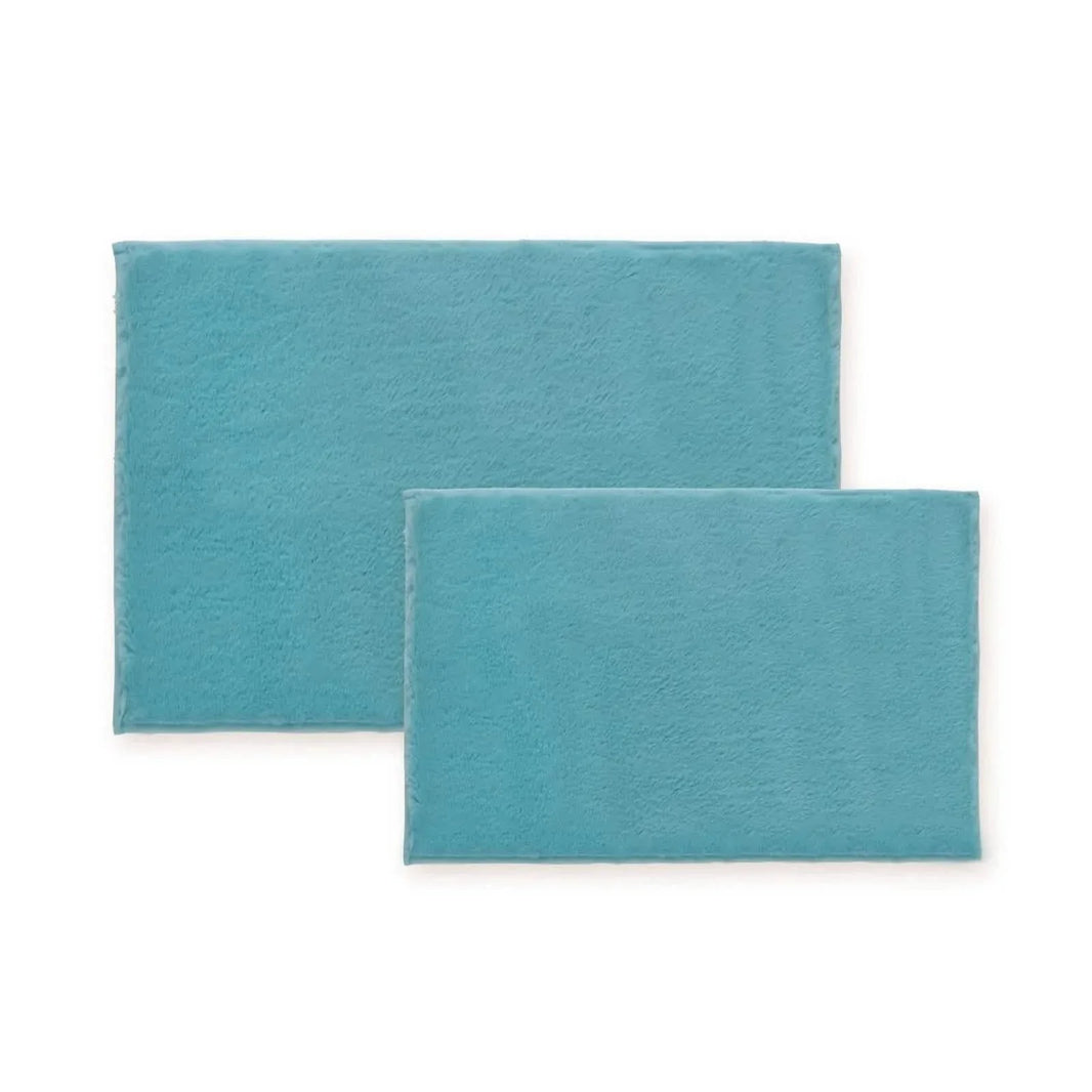 2-Piece Set: Bibb Home 2 Piece Faux Fur Plush Bath Mat Set-2-Piece Set: Bibb Home 2 Piece Faux Fur Plush Bath Mat Set