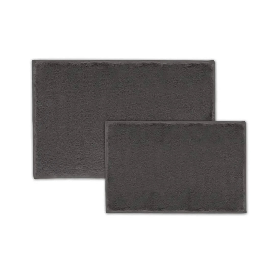 2-Piece Set: Bibb Home 2 Piece Faux Fur Plush Bath Mat Set-2-Piece Set: Bibb Home 2 Piece Faux Fur Plush Bath Mat Set