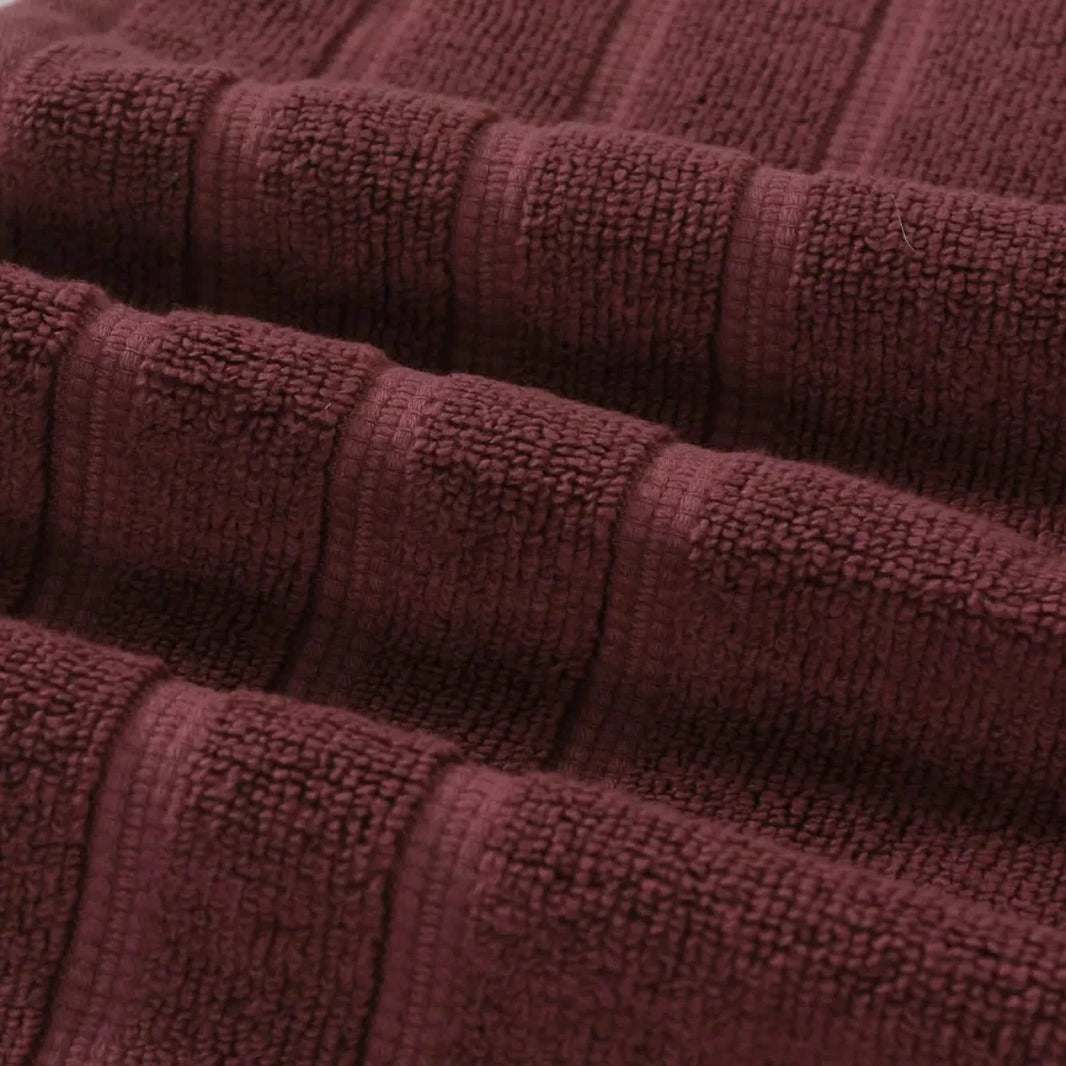 12-Piece Set: Bibb Home Zero Twist Egyptian Cotton Towel Set-12-Piece Set: Bibb Home Zero Twist Egyptian Cotton Towel Set