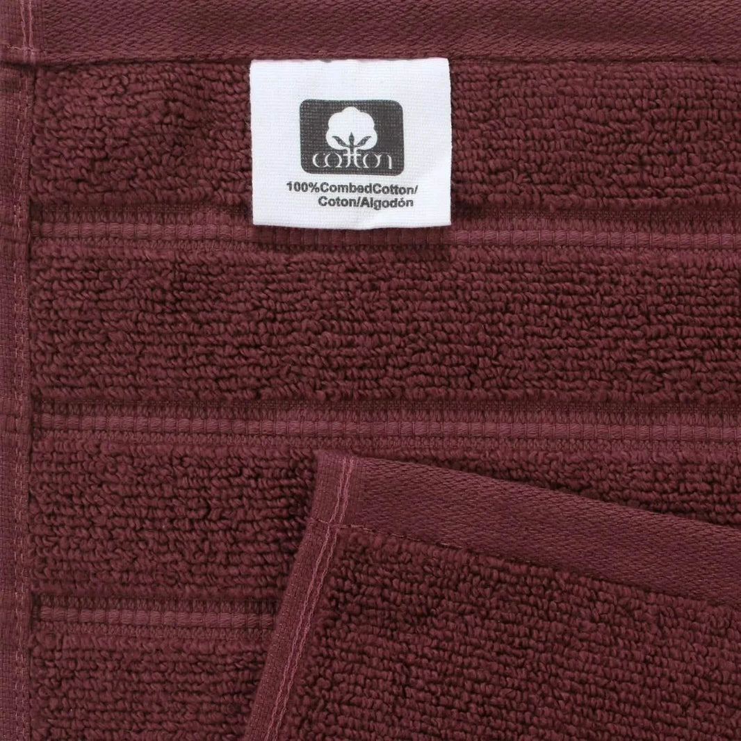 12-Piece Set: Bibb Home Zero Twist Egyptian Cotton Towel Set-12-Piece Set: Bibb Home Zero Twist Egyptian Cotton Towel Set