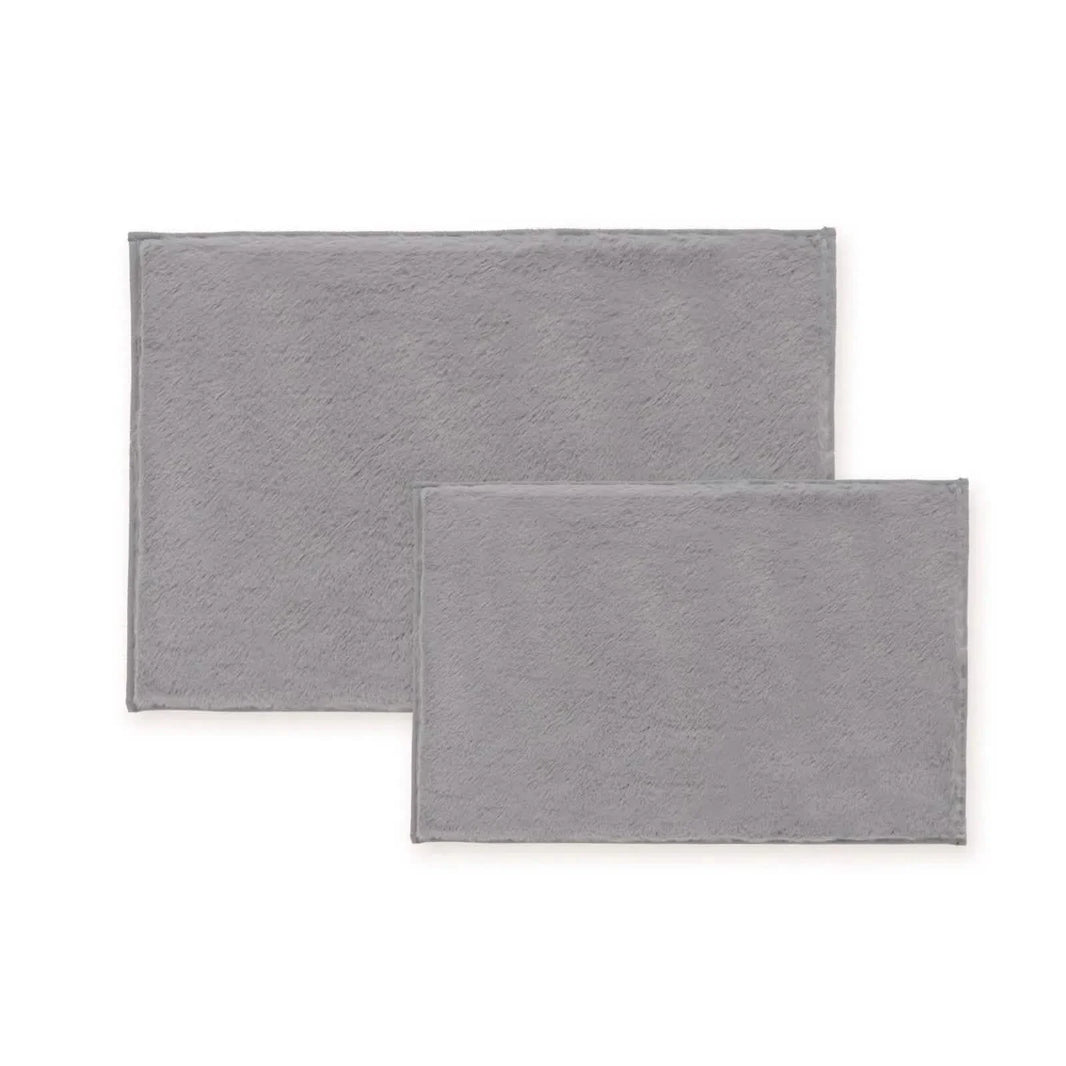 2-Piece Set: Bibb Home 2 Piece Faux Fur Plush Bath Mat Set-2-Piece Set: Bibb Home 2 Piece Faux Fur Plush Bath Mat Set
