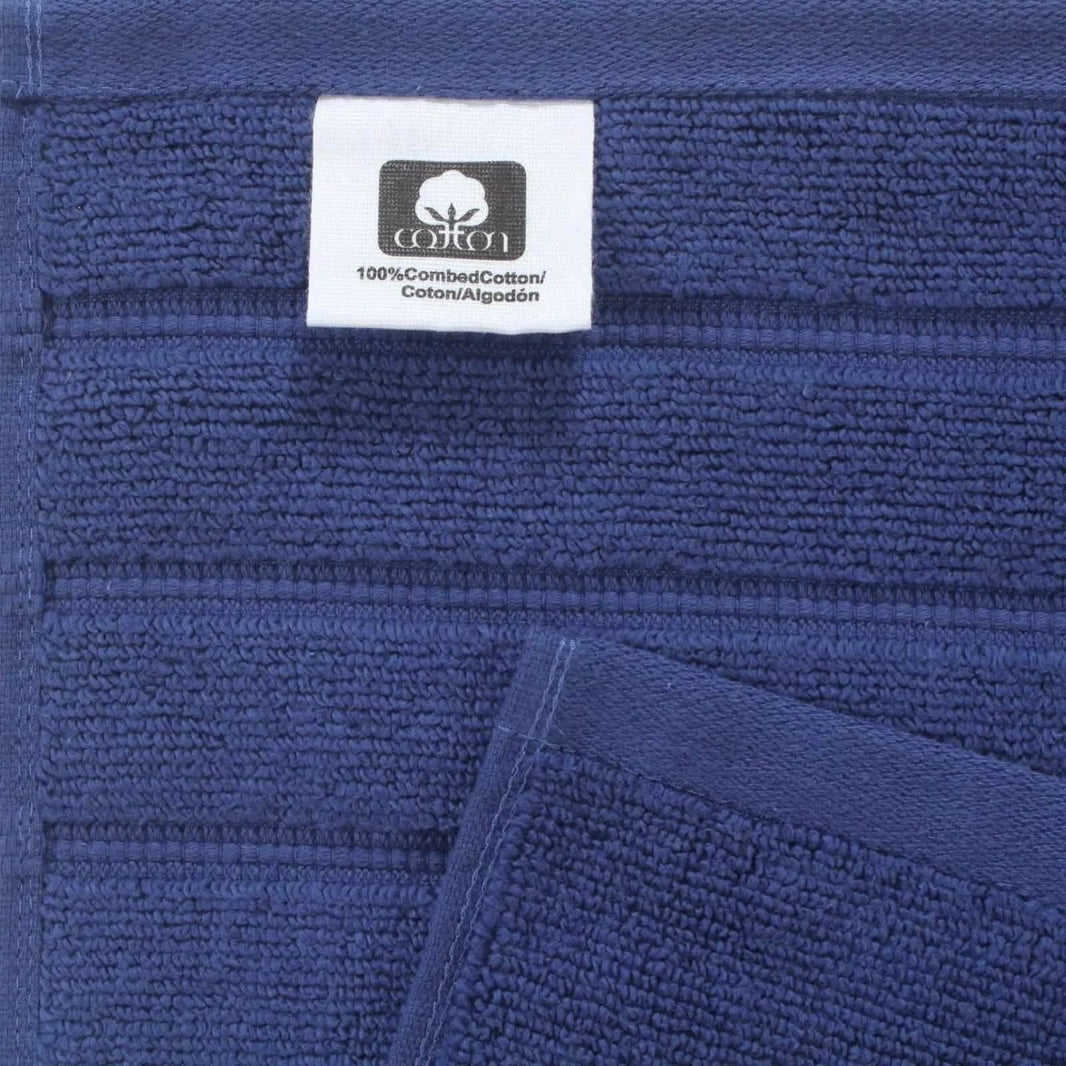 12-Piece Set: Bibb Home Zero Twist Egyptian Cotton Towel Set-12-Piece Set: Bibb Home Zero Twist Egyptian Cotton Towel Set