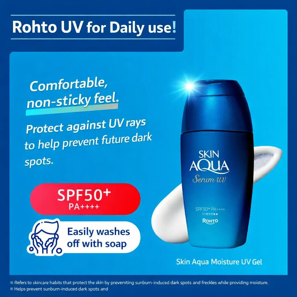 Rohto Skin Aqua Serum UV SPF50+ PA++++-Rohto Skin Aqua Serum UV SPF50+ PA++++
