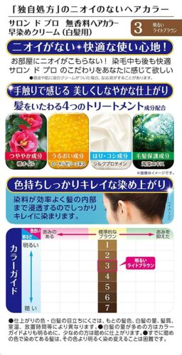 Dariya Salon De Pro Hair Color Cream Bright Light Brown #3-Dariya Salon De Pro Hair Color Cream Bright Light Brown #3