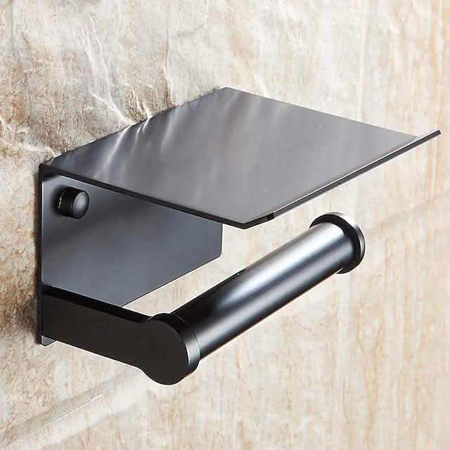 Self-adhesive Toilet Paper Holder With Shelf-Self-adhesive Toilet Paper Holder With Shelf