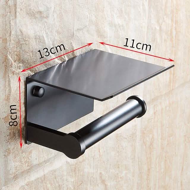 Self-adhesive Toilet Paper Holder With Shelf-Self-adhesive Toilet Paper Holder With Shelf