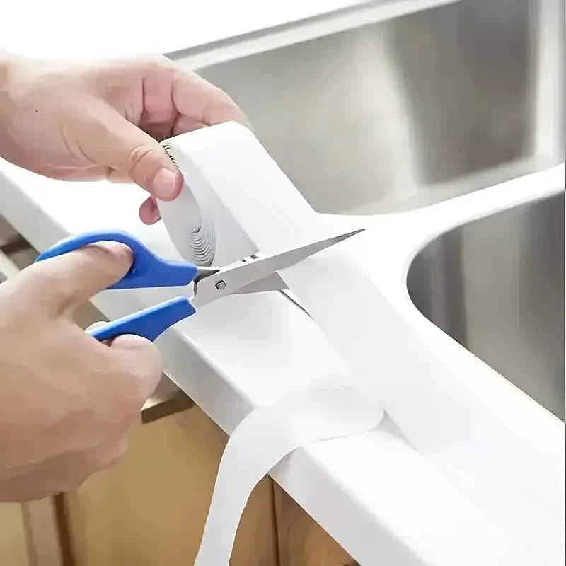 Self-Adhesive Waterproof Caulk Strip - Moisture-Resistant Sealing Tape for Kitchen & Bathroom-Self-Adhesive Waterproof Caulk Strip - Moisture-Resistant Sealing Tape for Kitchen & Bathroom