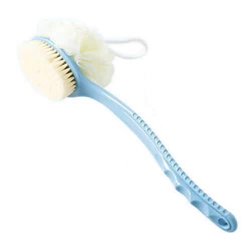 Shower Body Brush with Bristles and Loofah-Shower Body Brush with Bristles and Loofah