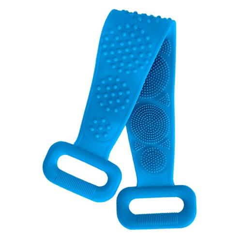 Silicone Back Scrubber Belt for Shower Exfoliating Foaming Body-Silicone Back Scrubber Belt for Shower Exfoliating Foaming Body