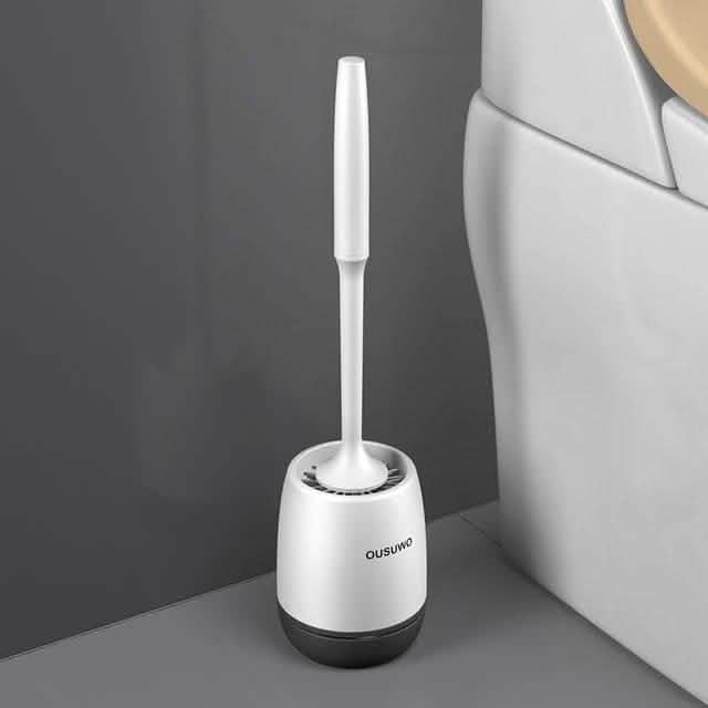 Silicone Head Toilet Brush Quick Draining Clean Tool-Silicone Head Toilet Brush Quick Draining Clean Tool