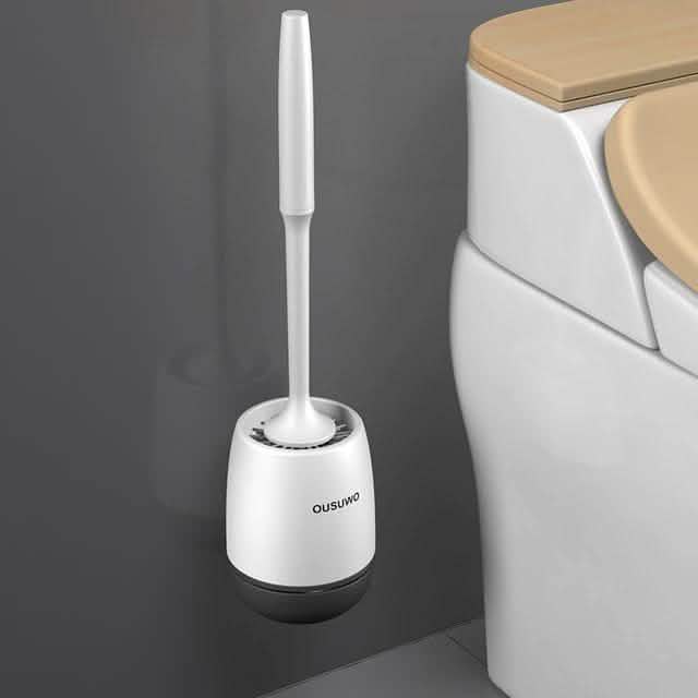 Silicone Head Toilet Brush Quick Draining Clean Tool-Silicone Head Toilet Brush Quick Draining Clean Tool