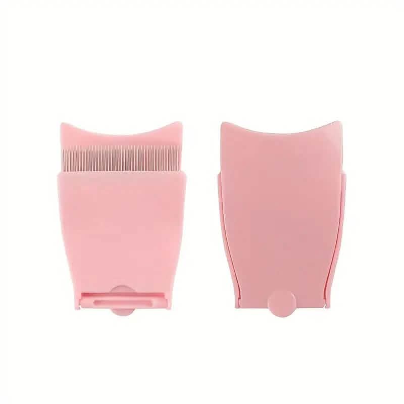 Single Foldable Steel Needle Eyelash Comb-Single Foldable Steel Needle Eyelash Comb