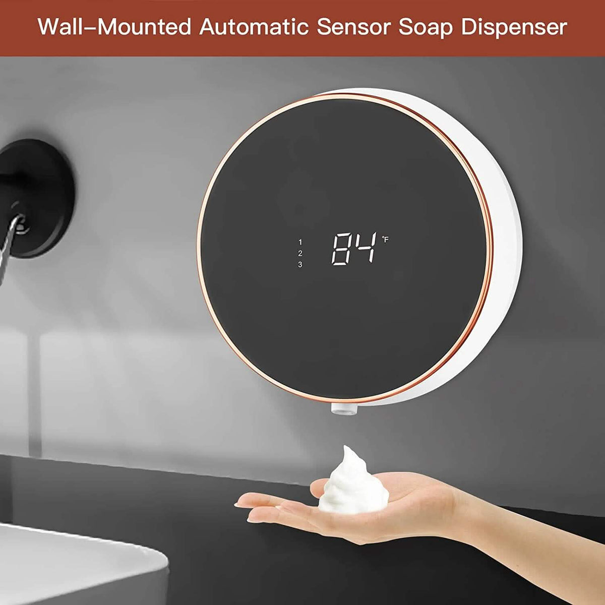 Smart Automatic Wall Mount Soap Dispenser Touchless-Smart Automatic Wall Mount Soap Dispenser Touchless
