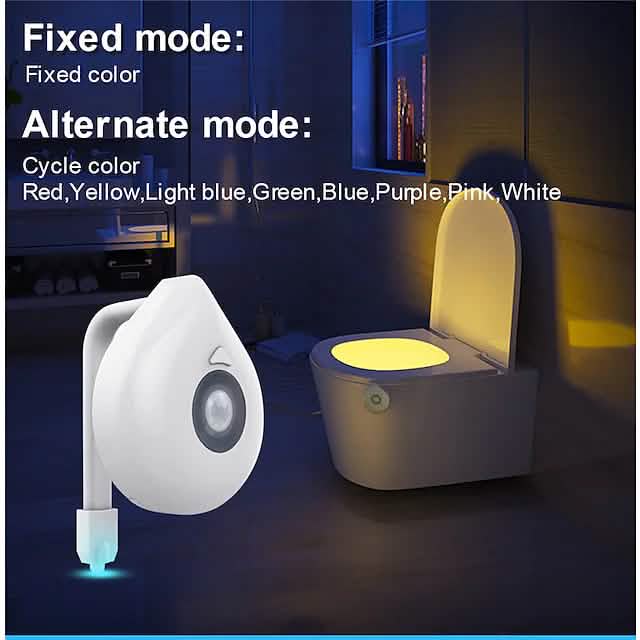 Smart PIR Motion Sensor Toilet Seat Night Light-Smart PIR Motion Sensor Toilet Seat Night Light